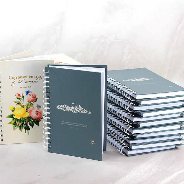 25 Agendas Personalizadas Media Carta 5.5×8.5 pulgadas