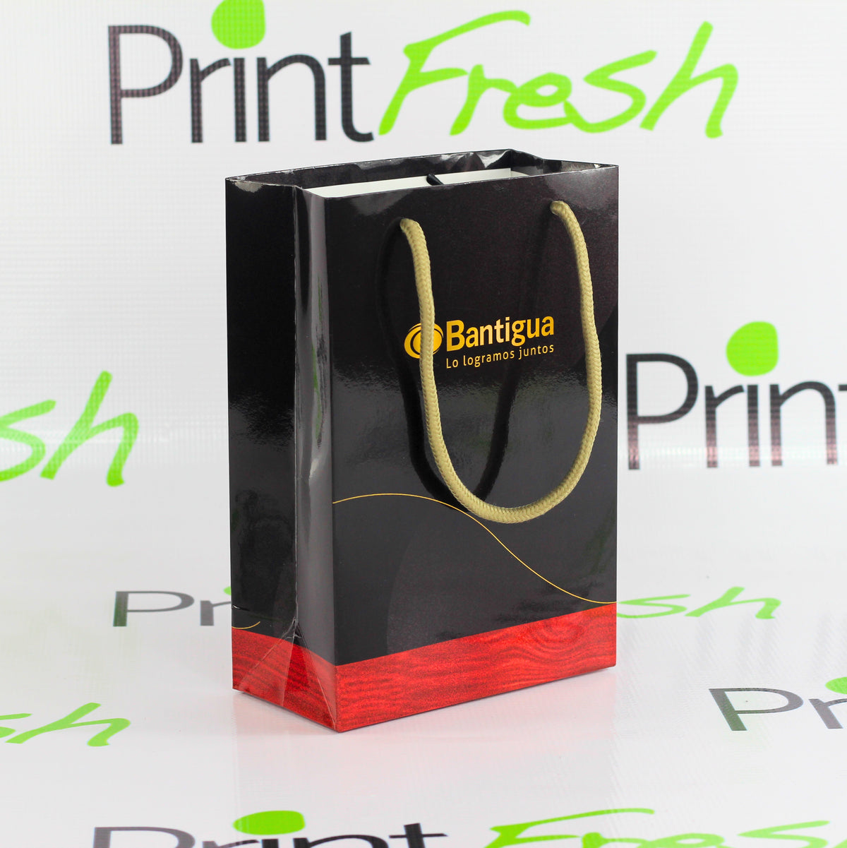 30 Bolsas Boutique Premium. Laminadas Mate o Brillante. Medidas: 15.5x22x7.5 cm.