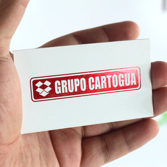 Tarjetas de Presentación con Foil. Medidas: 3.5x2 pulgadas.