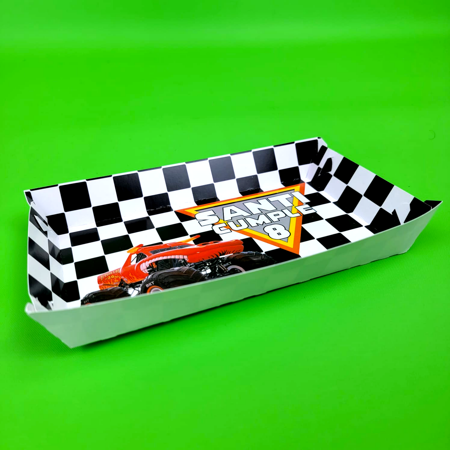 25 Bandejita para Comida, Nachos o Hot Dog Fiesta Infantil Medidas: 20x13.5x3 cm