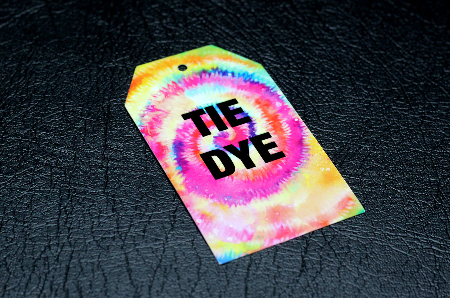 Ciento de Etiquetas Tie Die. Impresión 1 Lado. Medidas 2x3.5 pulgadas.