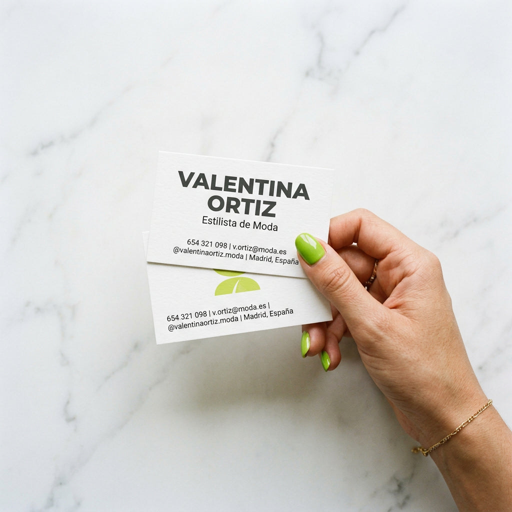 Ciento de Tarjetas de Presentacion. Impresión 1 Lado. Medidas 2x3.5 pulgadas.