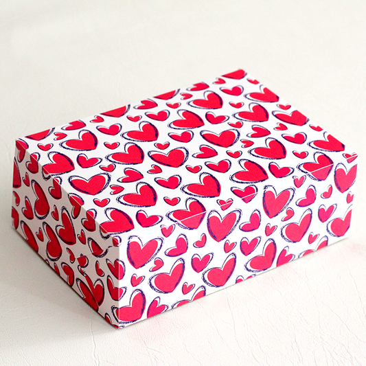 Ciento de Cajas Cuadradas San Valentín Medidas: 16x12x6cm