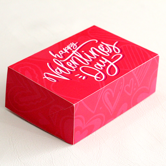 Ciento de Cajas Cuadradas San Valentín Medidas: 16x12x6 cm.
