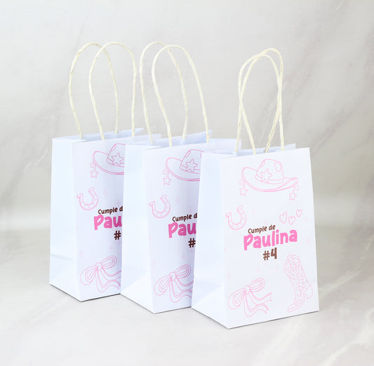 1 Ciento de Bolsas Bond Impresa Pequeña Medidas: 17.5×23.5x10 cm