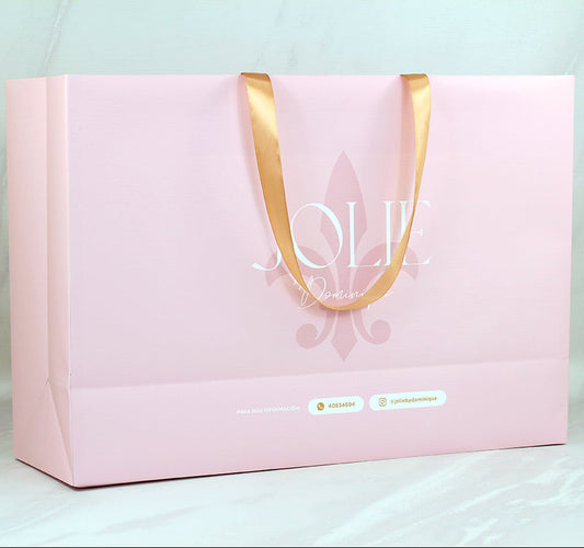 25 Bolsas Extragrandes Para Productos Premium Impresa en Papel Sintético Full Color Medidas: 60x42x20 cm