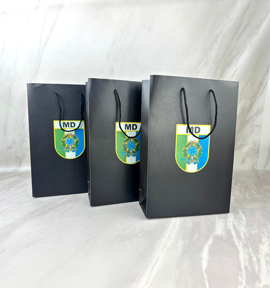 100 Bolsas Boutique Grandes Premium Laminadas Medidas: 23x34x9 CM Ancho-Alto-Fuelle