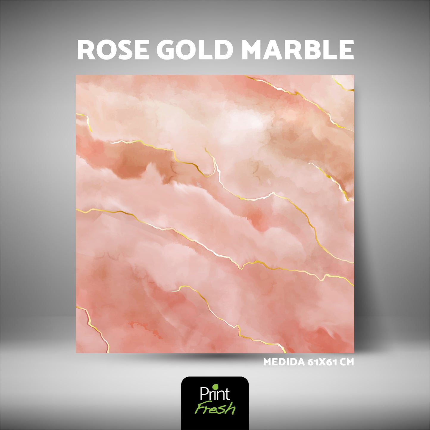 Backs para Fotografía Rose Gold Marble 60x60cm