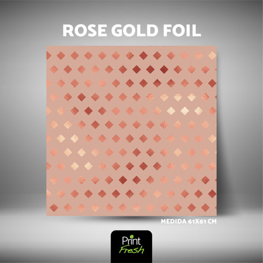 Backs para Fotografía Rose Gold Foil Medida 60x60cm.