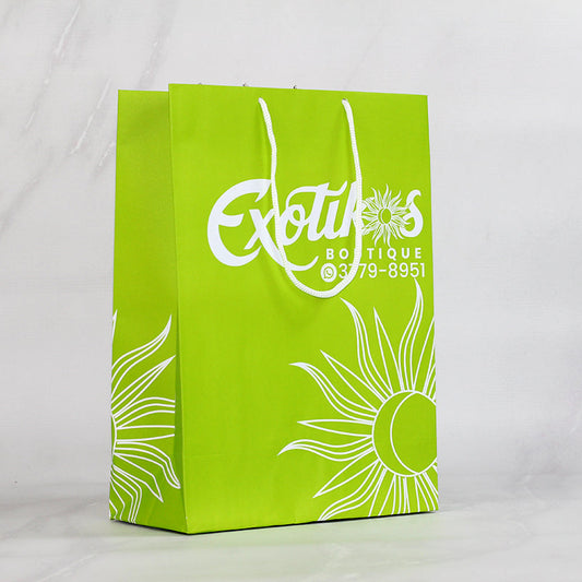 Millar Bolsas Boutique Bond 120g. Impresión 1 Color. Medidas: 25x35x12cm.