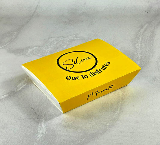 Ciento de Cajas Tipo Bandeja 2 piezas Grande Medidas: 22x17x5 cm.