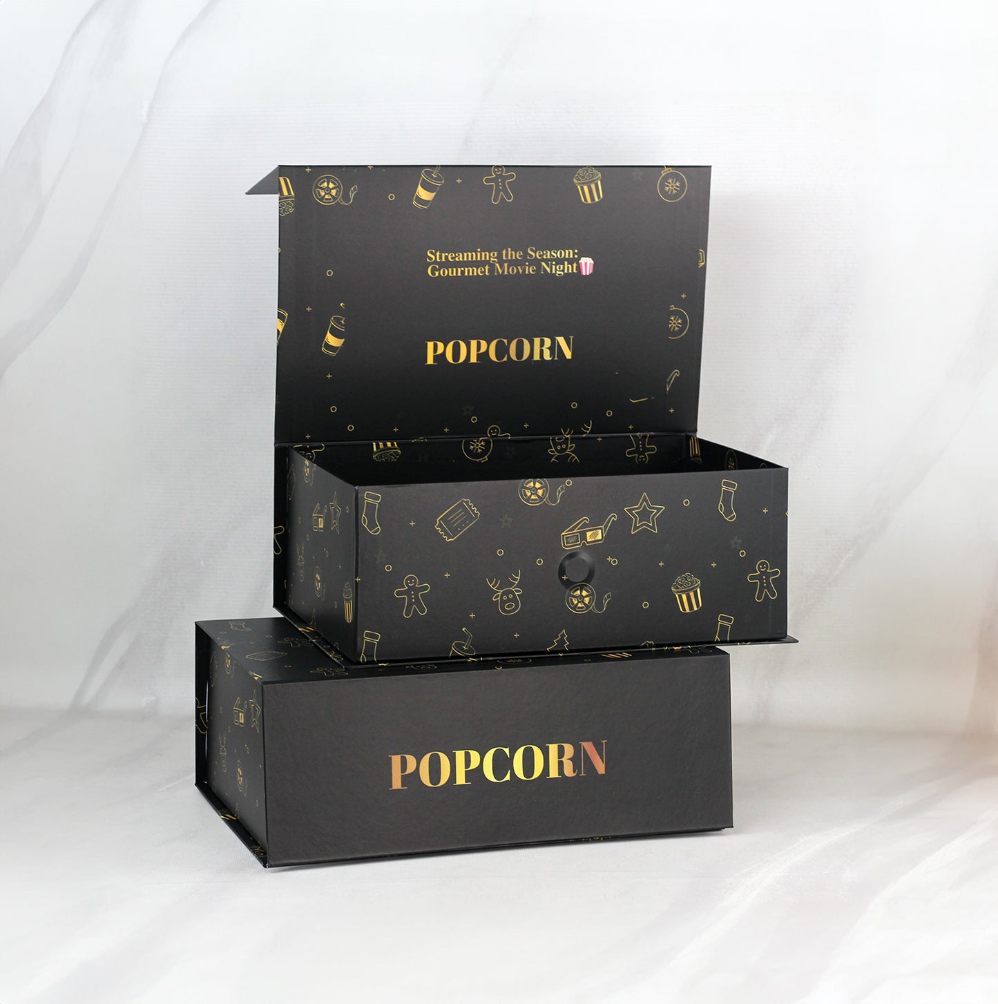25 Cajas de Cartón Chip Premium con Vinil Adhesivo. Laminado con Imán Medidas: 36x23x14 CM