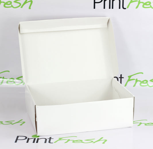 Ciento de Cajas para Zapatos Medida Estandar 32x20x11.5cm. Material Texcote 12.