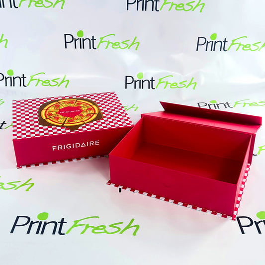 25 Cajas Rígidas de Cartón Chip Tipo Cofre con Vinil Adhesivo. Medidas: 35x25x10 cm.