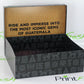 25 Cajas Premium EXTRA-GRANDES Elaboradas en Cartón Chip y Vinil Adhesivo. Medidas: 46x15x37 cm.