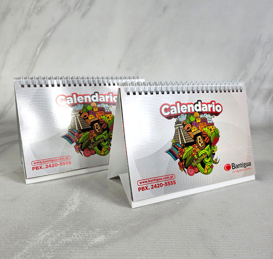 25 Calendarios Corporativos con 8 Hojas Full Color