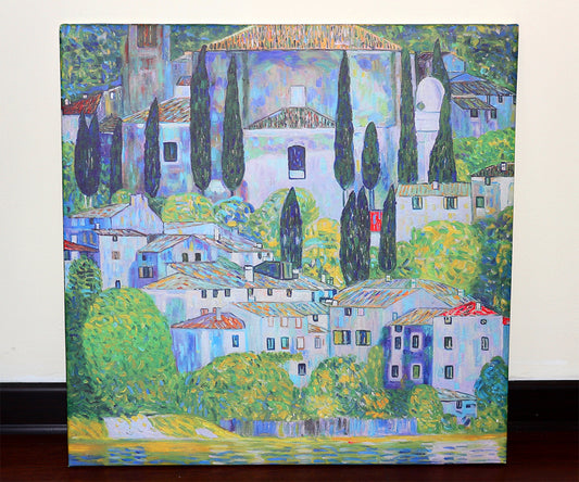 Cuadro en Tela Premium Canva y Marco de Madera Pino Cepillado Tamaño 80x80cm