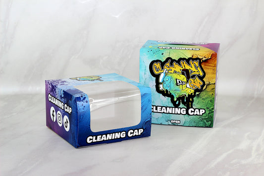 Millar de Cajas para Gorras Full Color en Texcote con Ventana de Acetato Medidas: 20.5×12.5×20.5 cm