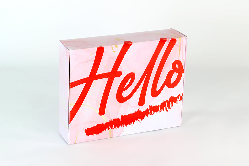 Ciento de Cajas Personalizadas Boutique Pequeñas. Medidas: 24x18.5x6.5 CM