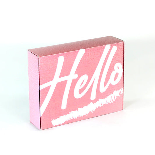 Ciento de Cajas Personalizadas Boutique Pequeñas. Medidas: 24×18.5×6.5 CM