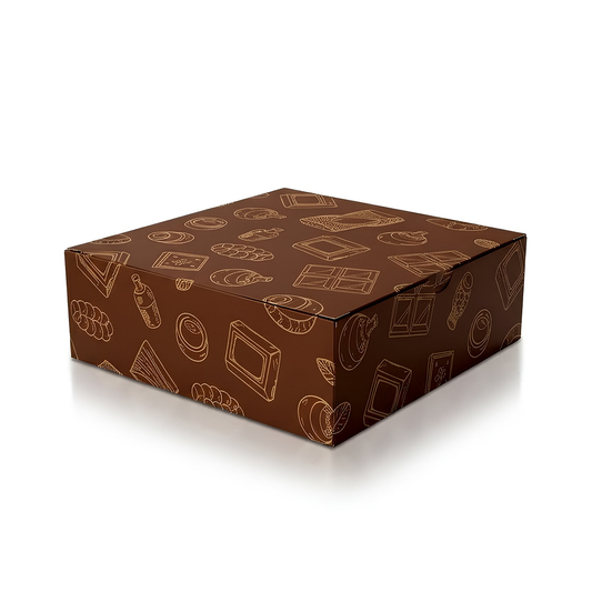 Ciento de Caja Cuadrada Para Dulces Medidas: 15x15x5cm