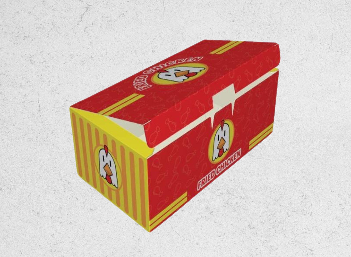 Millar de Cajas para Pollo Full Color Personalizadas. Medidas: 22.5x12x.7.5cm.