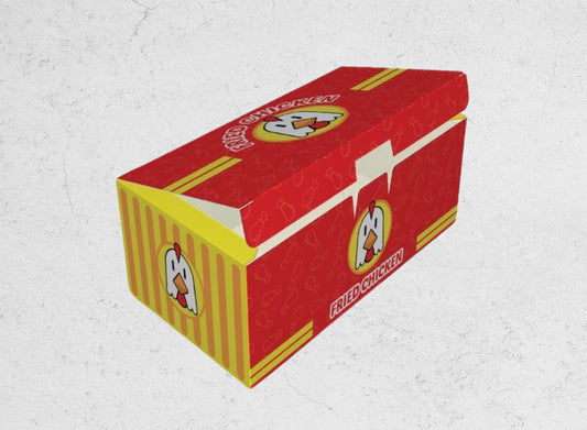 Millar de Cajas para Pollo Full Color Personalizadas. Medidas: 22.5x12x.7.5cm.