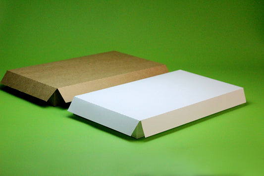 100 Cajas Horizontales para Ropa en Kraft o Texcote. Medidas: 38x20.5x5 cm.