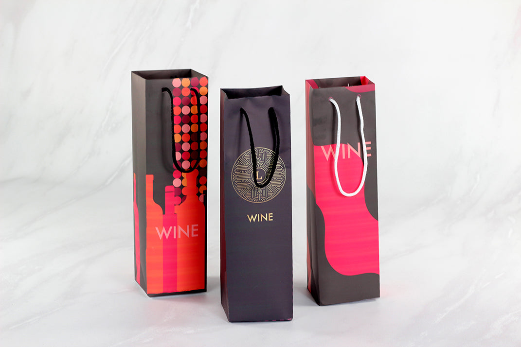 Ciento de Bolsas para Vino Personalizadas. Medidas: 10x35x9cm