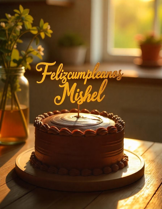 Cake Topper Personalizados con Cartulinas Finas