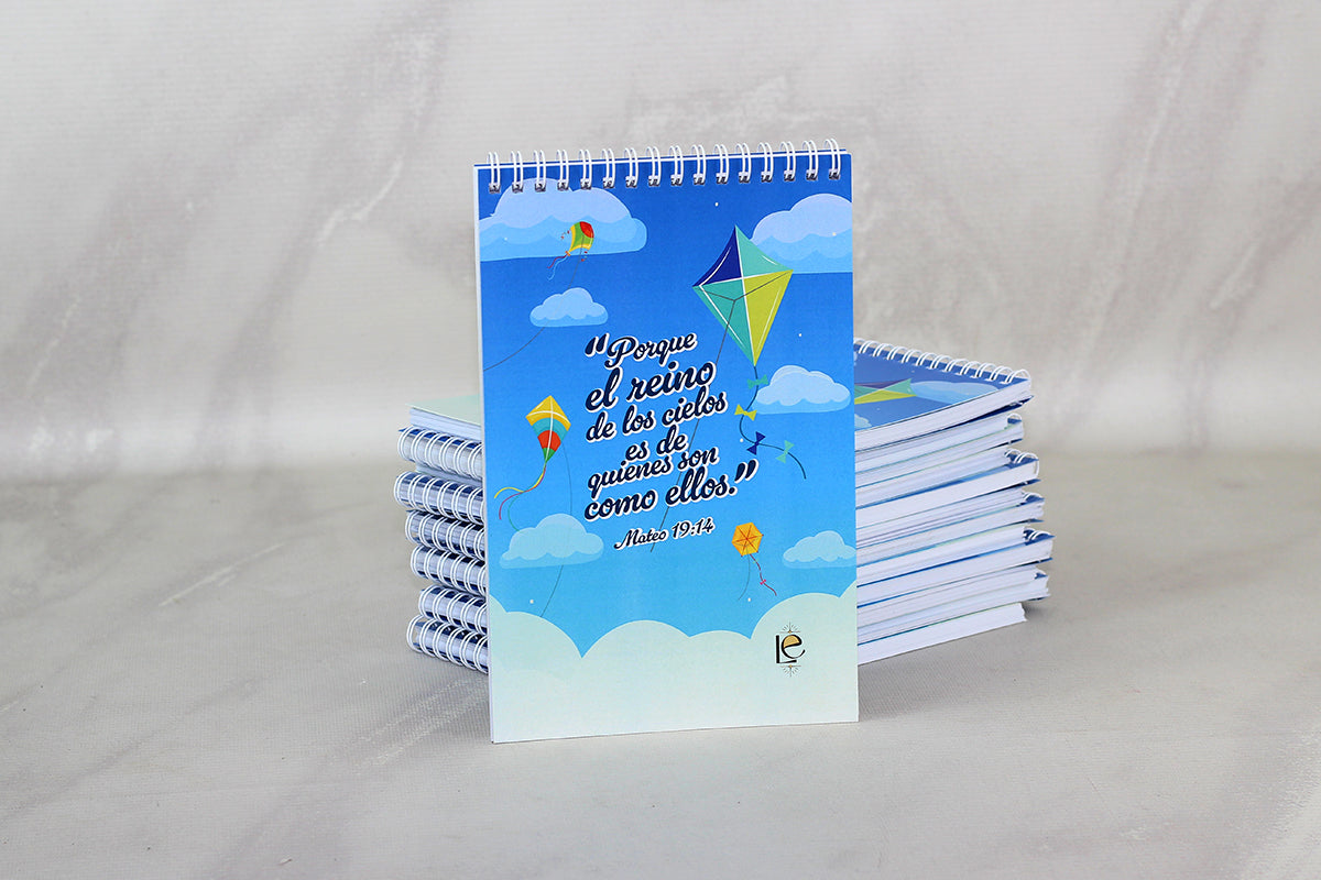 25 Libretas Personalizadas Con Espiral Media Carta Vertical Portada en Texcote