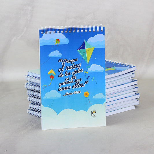 25 Libretas Personalizadas Con Espiral Media Carta Vertical Portada en Texcote