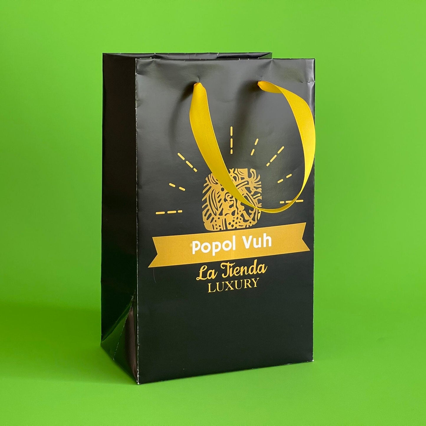 Ciento de Bolsa Impresa Tipo Boutique Mediana Medidas: 18x24x6 cm