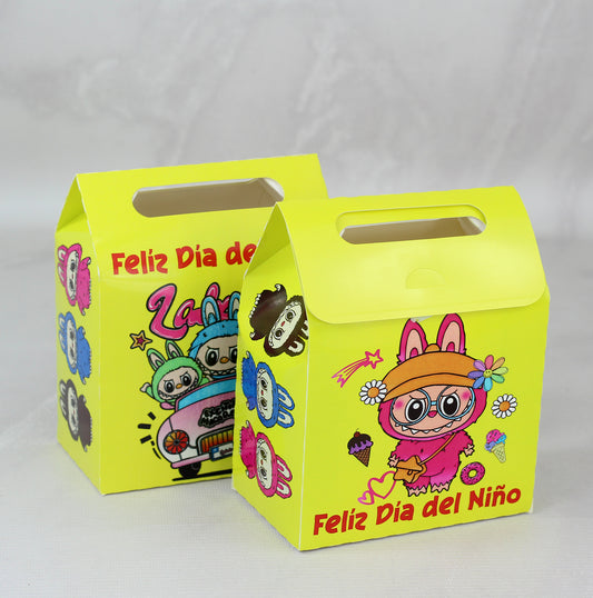 25 Loncheritas para Fiestas Infantiles. Medidas 12.5x16.5x7.6cm