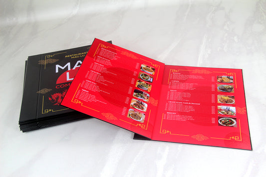 12 Menús Premium para Restaurantes. Medidas 10.5x12 pulgadas.