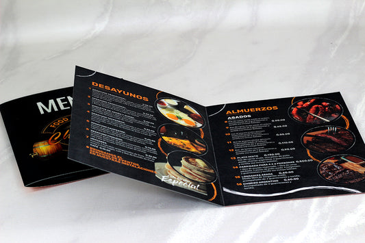 12 Menús para Restaurante Laminados. Medidas: 12x19 Pulgadas.