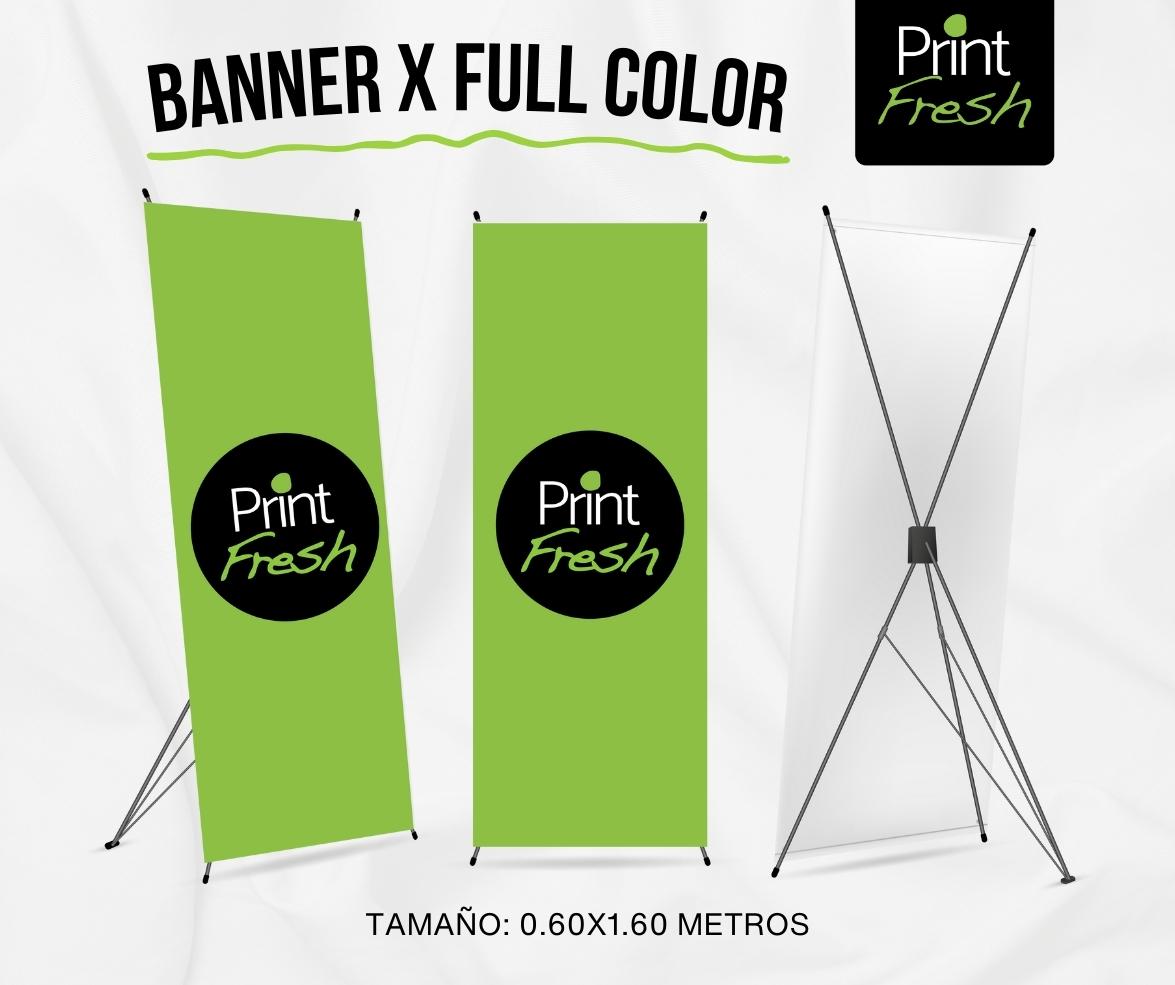 Banner X Full Color (0.60×1.60 metros)