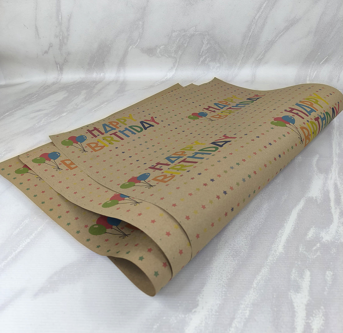 1 Ciento Papel de Regalo Bond o Kraft Personalizado Medidas: 24x17 pulgadas
