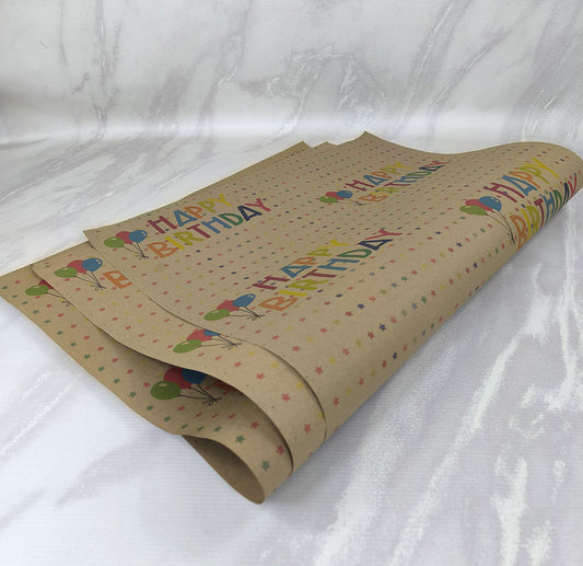 1 Ciento Papel de Regalo Bond o Kraft Personalizado Medidas: 24x17 pulgadas