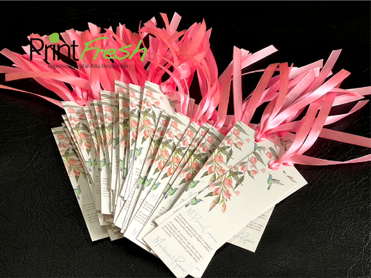 25 Separadores para Libros Full Color con Listón