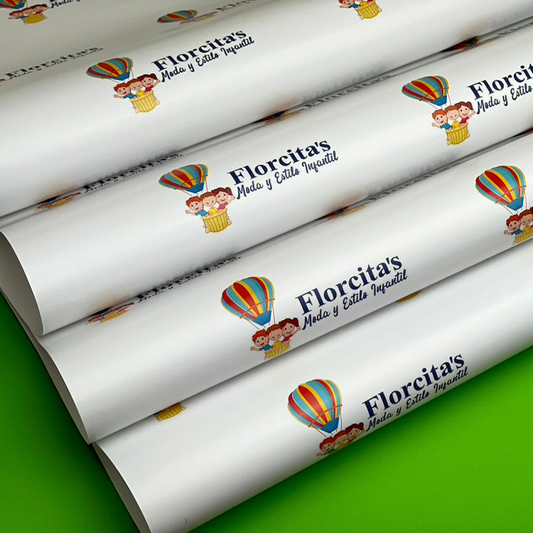 Ciento de Papel de Regalo Full Color Personalizado Medidas:12.5×19 pulgadas.