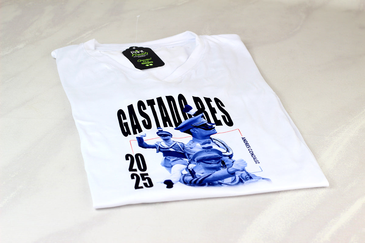 12 Playeras Sublimadas para Colegios. Tallas S,M,L,XL