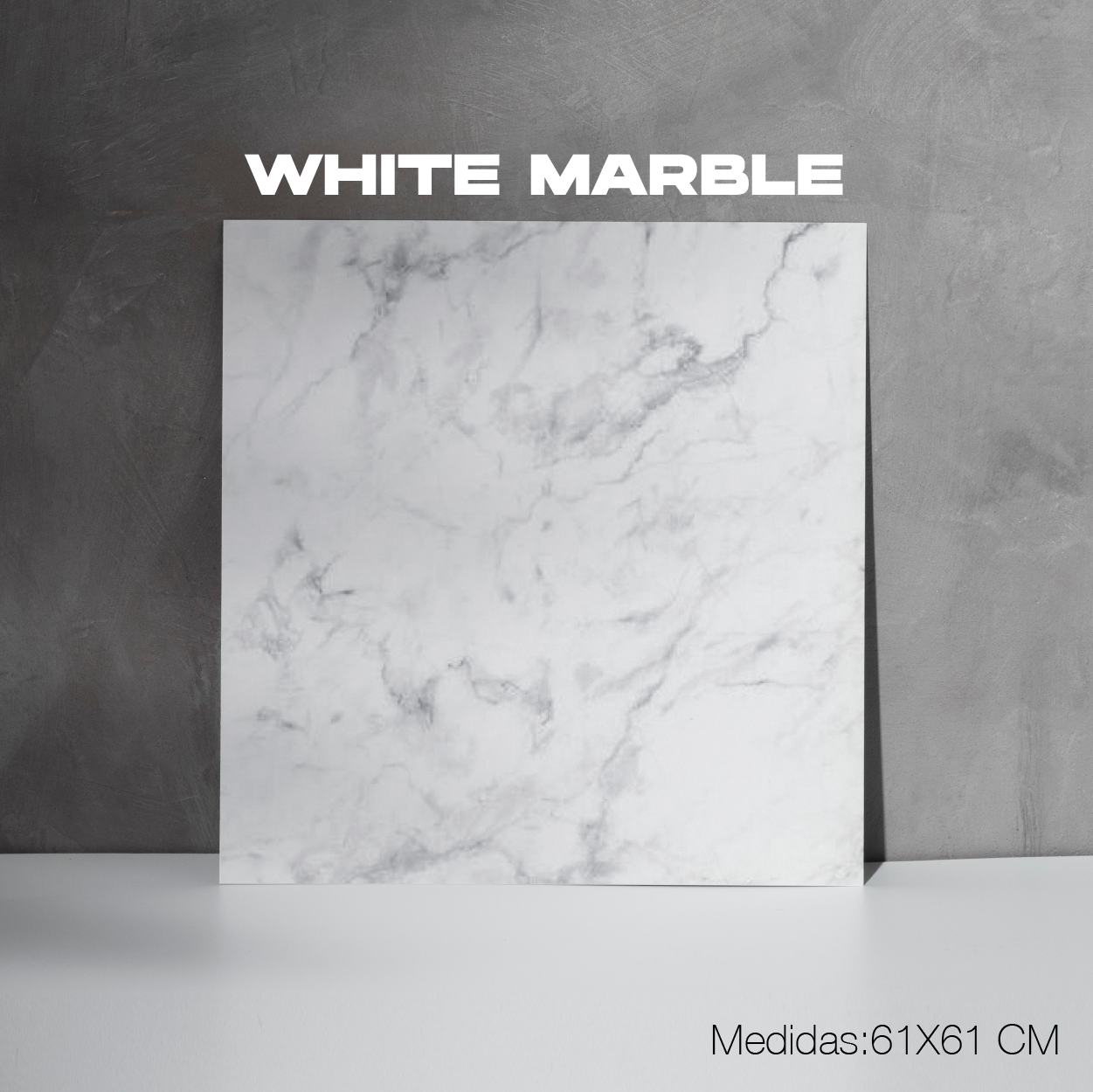 Backs para Fotografía (White Marble) Medida 60x60cm.