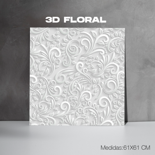 Backs para Fotografía (3D FLORAL) Medida 60x60cm.