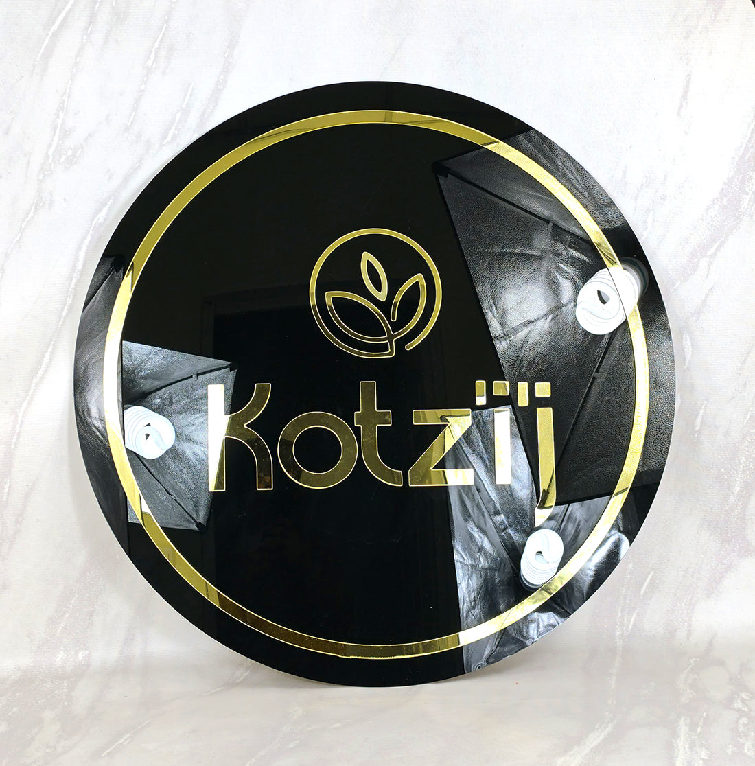 Rótulo Acrílico 3mm Con Letras en Corte Láser 3D 80CM