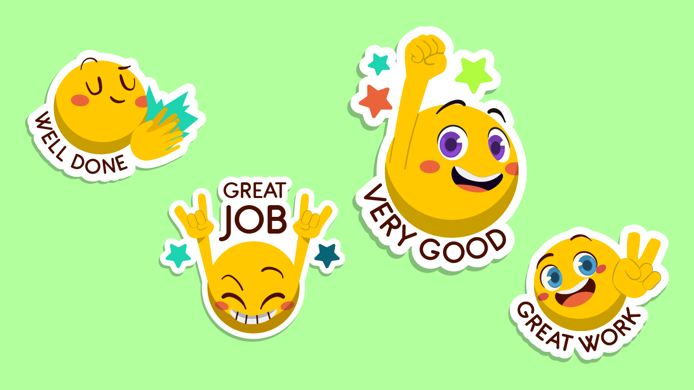 Ciento de Stickers Cualquier Forma Full Color Semi Troquelados Medidas: 2.5 pulgadas