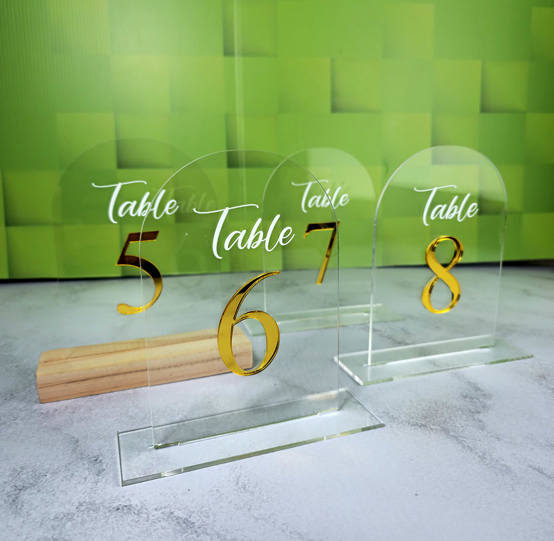 12 Acrilicos Para Eventos, Bodas o Cumpleaños. Número en 3D Corte Láser