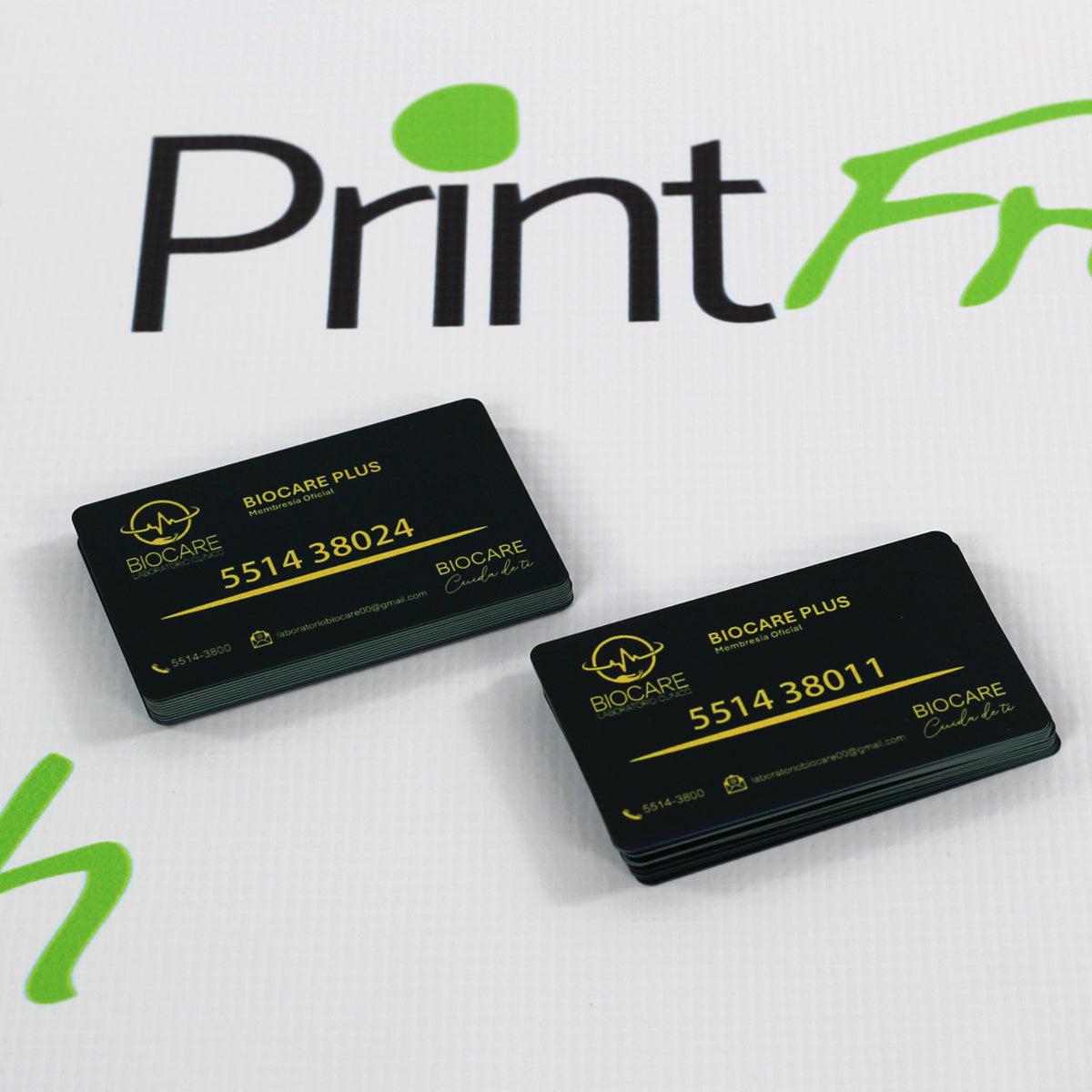 Tarjetas de Pvc Personalizadas impresion ambos lados. Medidas 8.5x5.5 cm