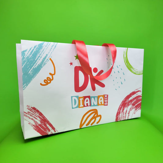 1 Ciento de Bolsas Tipo Boutique Full Color Grande Medidas: 34x25x8cm