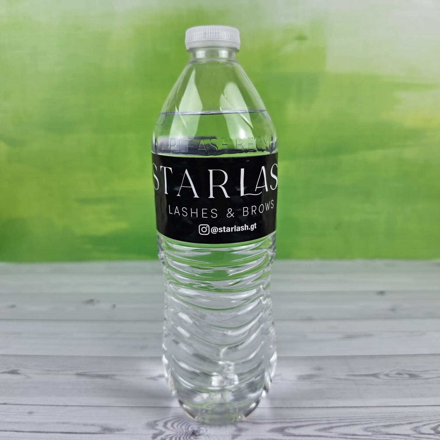 100 Etiquetas para Botellas Agua Pura Medidas: 22x5 cm